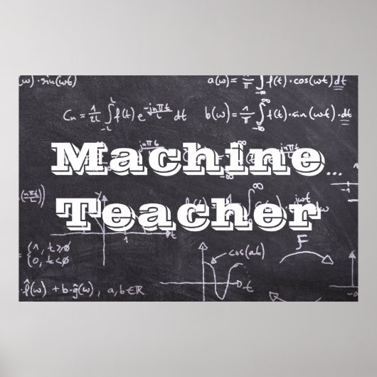 Poster Professeur de Machine (Devant)