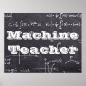 Poster Professeur de machine (Devant)