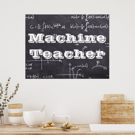 Poster Professeur de machine (Cuisine)