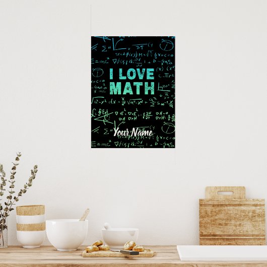 Poster Professeur De Mathématiques Ou Professeur De Mathé (Cuisine)