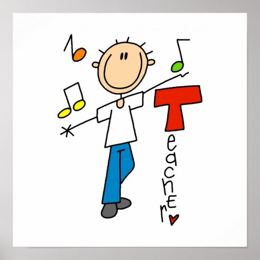 Poster Professeur de musique (Devant)