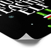 Poster Professeur de musique Elf Xmas Matching Family Gro (Coin)