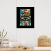 Poster Professeur De Musique Je Préfère Le Terme Éducatif (Cuisine)