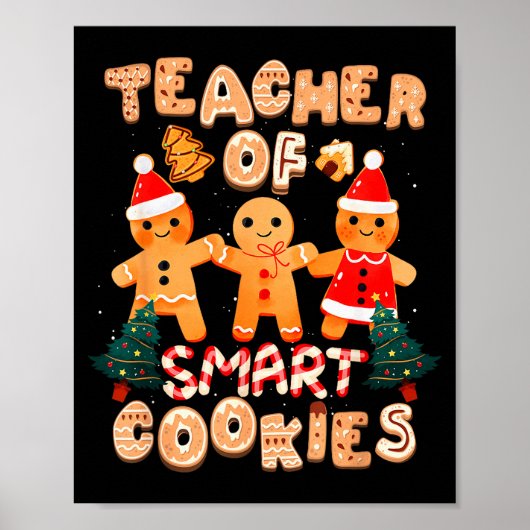 Poster Professeur de Noël Mignon Biscuits au Gingembre Dr (Devant)