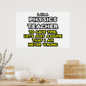 Poster Professeur de physique .. Supposons Que Je N'Ai Ja (Cuisine)