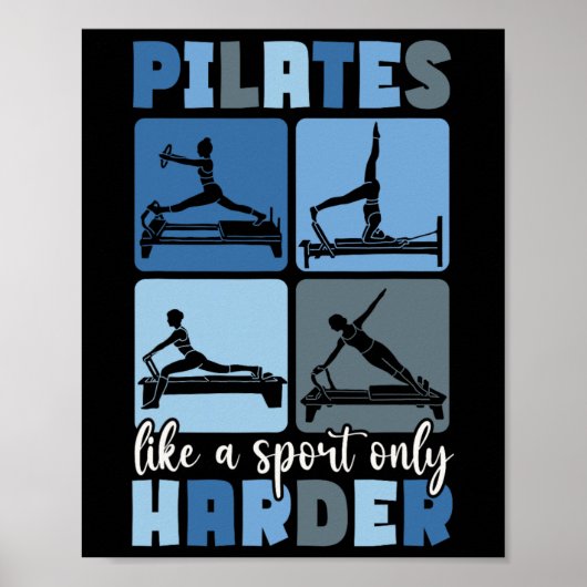 Poster Professeur de Pilates Yoga (Devant)