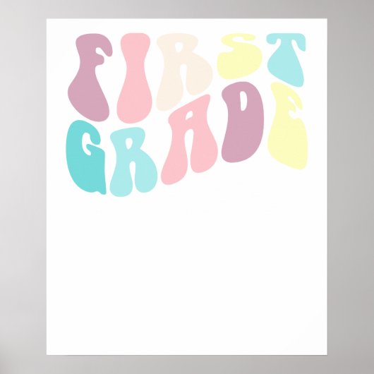 Poster professeur de première année d'école (Devant)