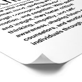 Poster Professeur de psychologie (Coin)