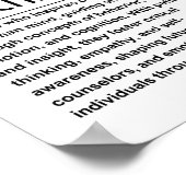 Poster Professeur de psychologie (Coin)