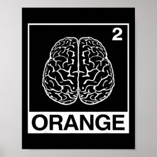 Poster Professeur de psychologie cerveau neurologie étudi
