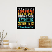 Poster PROFESSEUR DE SCIENCES Enseigner la biologie, la c (Cuisine)