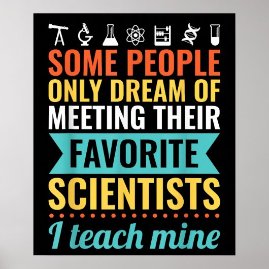 Poster PROFESSEUR DE SCIENCES Enseigner la biologie, la c (Devant)