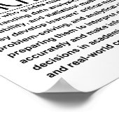 Poster Professeur de statistiques (Coin)