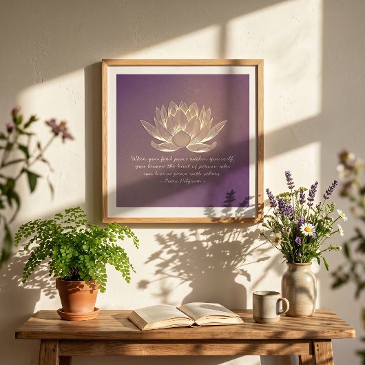 Poster Professeur de studio de YOGA Citation de méditatio