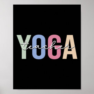 Poster Professeur de Yoga Professeur de Yoga