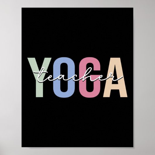 Poster Professeur de Yoga Professeur de Yoga (Devant)