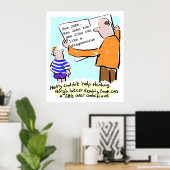 Poster Professeur d'école primaire livre de lecture d'enf (Bureau à domicile)