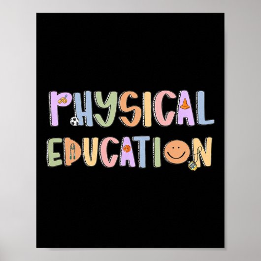 Poster Professeur d'éducation physique féminine Retour à  (Devant)