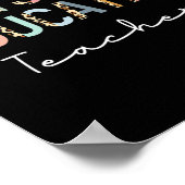 Poster Professeur d'éducation physique Leopard Ck retour  (Coin)
