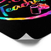Poster Professeur d'éducation physique Tie Dye Équipe de (Coin)