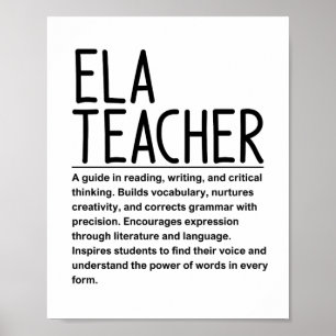 Poster Professeur d'ELA