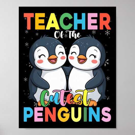 Poster Professeur Des Manchots Les Plus Mignons Drôle Man (Devant)