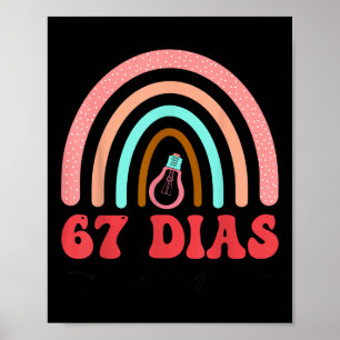 Poster Professeur d'espagnol 67 jours plus intelligent 67
