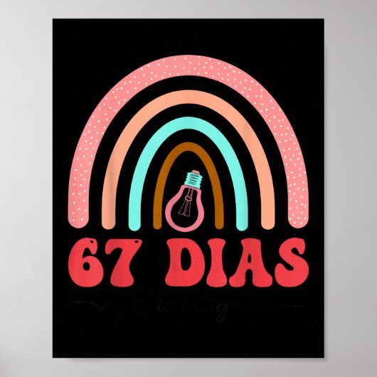 Poster Professeur d'espagnol 67 jours plus intelligent 67 (Devant)