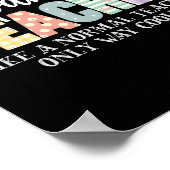 Poster Professeur d'espagnol comme un professeur normal m (Coin)