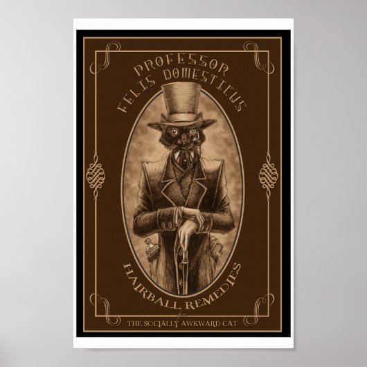 Poster Professeur Felis DOmesticus (Devant)