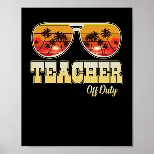 Poster Professeur Hors Service Lunettes de soleil Palm Tr (Devant)