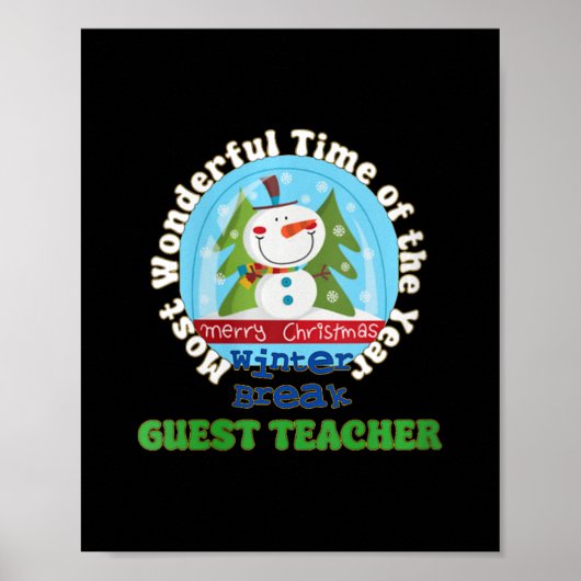 Poster professeur invité - noël v neck 1 (Devant)