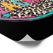 Poster Professeur Léopard Joyeux Premier Jour D'École Pro (Coin)