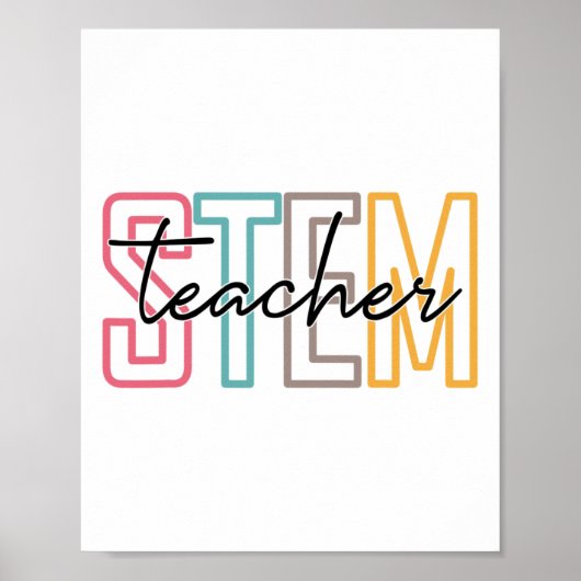 Poster Professeur Pjmk Stem Science Technologie Professeu (Devant)