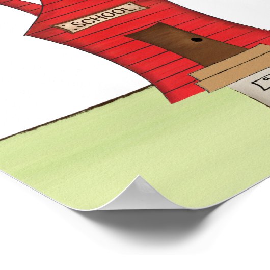 Poster Professeur Retour à l'école (Coin)