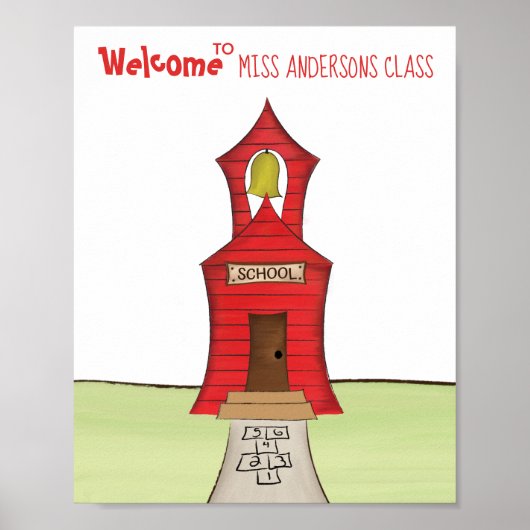 Poster Professeur Retour à l'école (Devant)