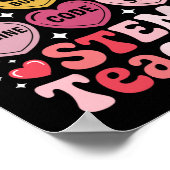 Poster Professeur Stem Saint-Valentin Science Technologie (Coin)