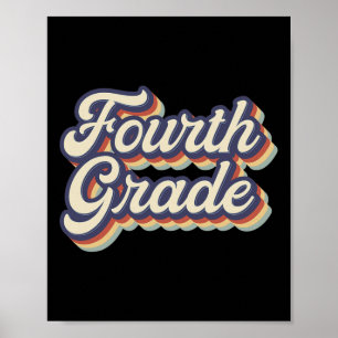 Poster Professeur titulaire Rétro Vintage Équipe d'enseig
