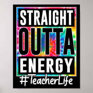 Poster Professeur tout droit sorti de l'énergie Professeu