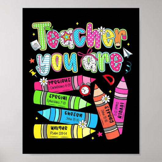 Poster Professeur Vous Êtes Spécial Aimable Fort Crayon C (Devant)