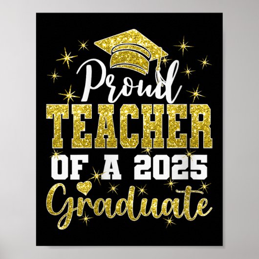 Poster Professeure Super Fière de l'Étudiante Diplômée de (Devant)