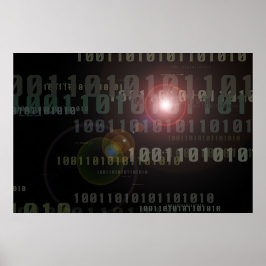 Poster Professionnel informatique binaire (Devant)