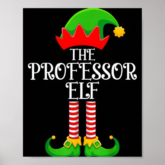 Poster Professor Elf Christmas Family Matching Funny Love (Devant)