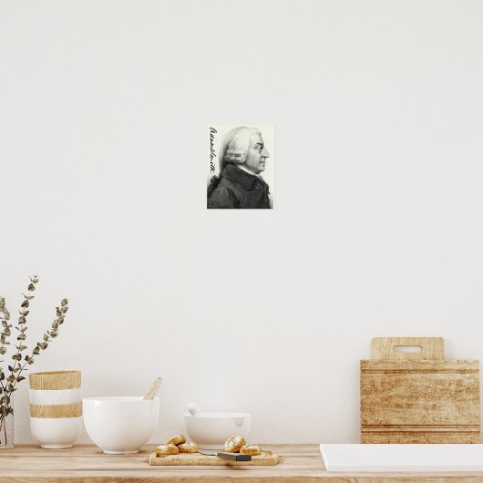 Poster Profil Adam Smith (avec signature) (Cuisine)