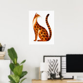 Poster Profil de chat Bengal (Bureau à domicile)