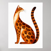 Poster Profil de chat Bengal (Devant)