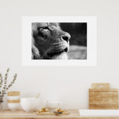 Poster Profil du lion (Cuisine)