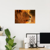 Poster Profil Lion (Bureau à domicile)