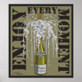Poster Profitez de chaque instant de Champagne (Devant)