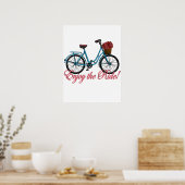 Poster Profitez De La Promenade Bicyclette (Cuisine)